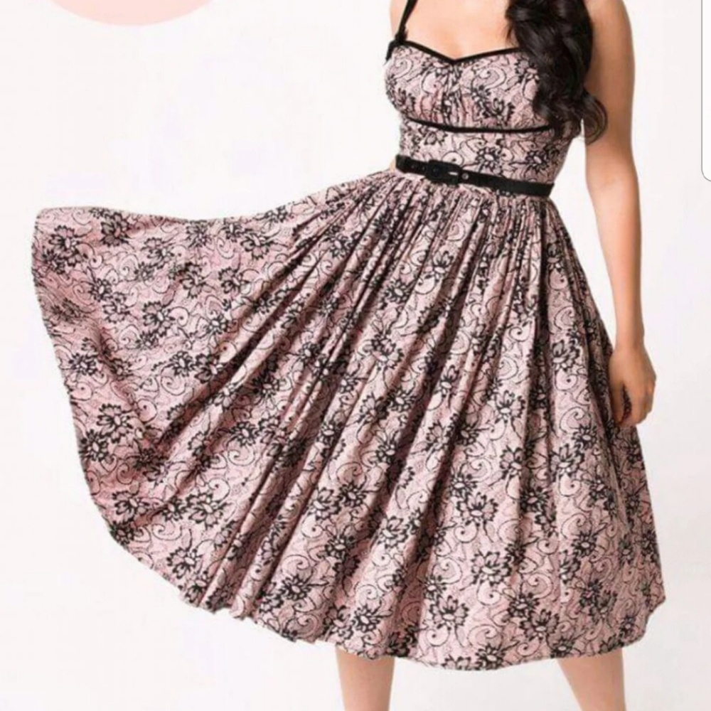 Micheline Pitt Alice Peach Lace dress 4x